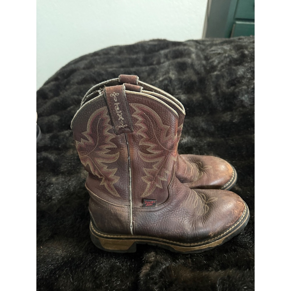 Tony Lama Henrick  Boots TLX Round Toe  shoes 2.5 D